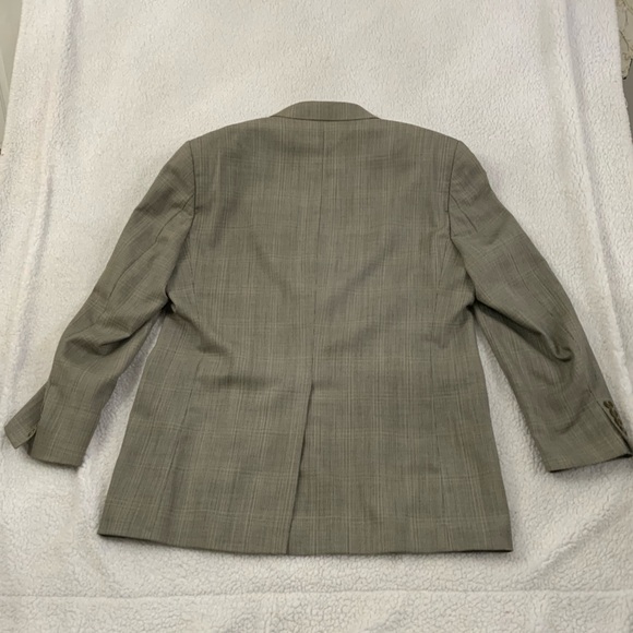 Lauren Ralph Lauren Blazer Sport Coat Jacket 42R 100% Wool Brown Tan Houndstooth - Picture 2 of 15